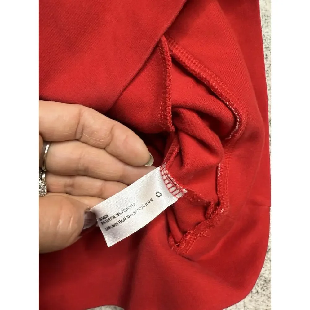 Baby Gap Dress Girls 4T Red White Scallop Long Sleeve Holidays Christmas Preppy
